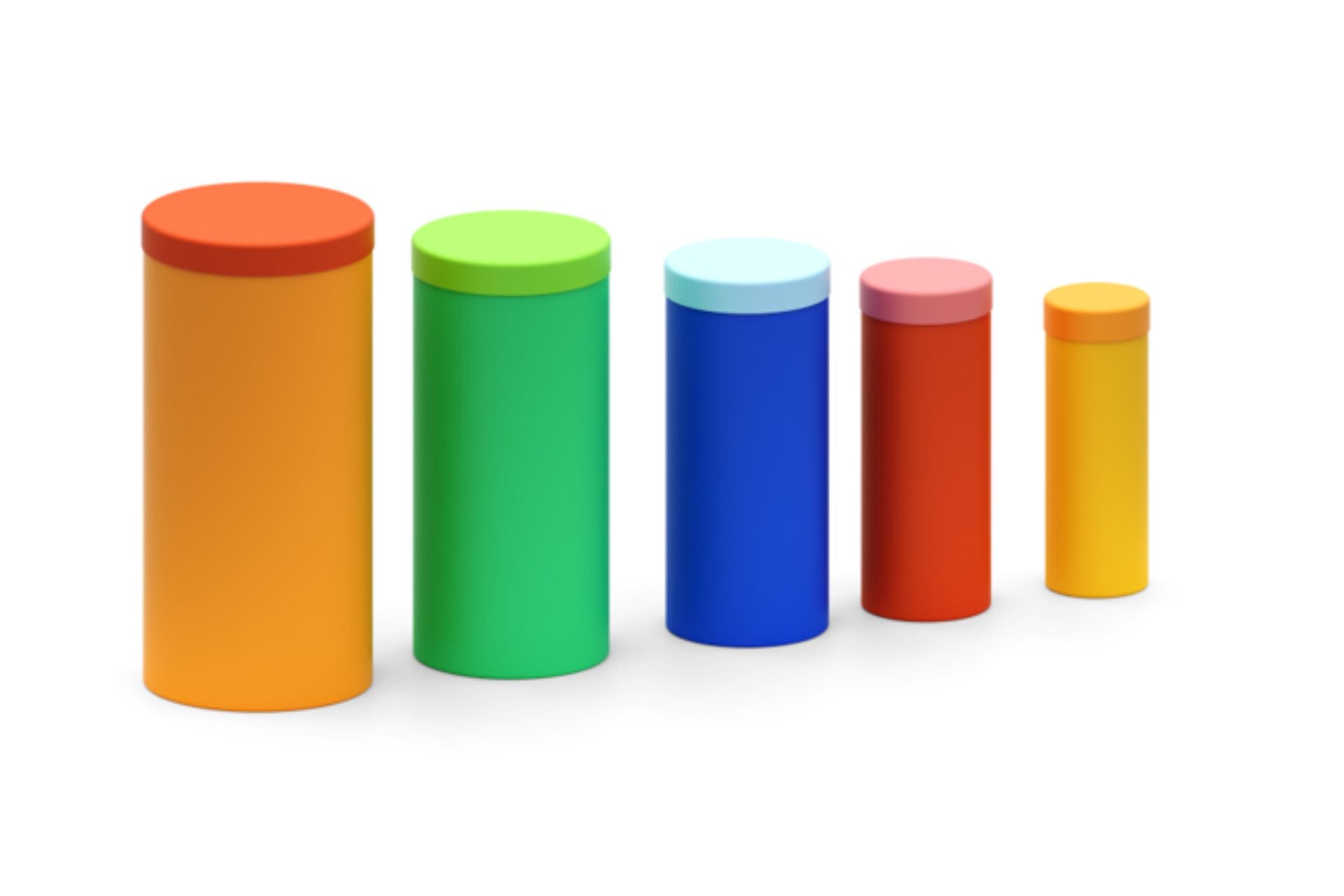 Wisdom Bongo DrumsPark Musical colorful cylindrical bongo drums in various sizes for creative rhythmic play