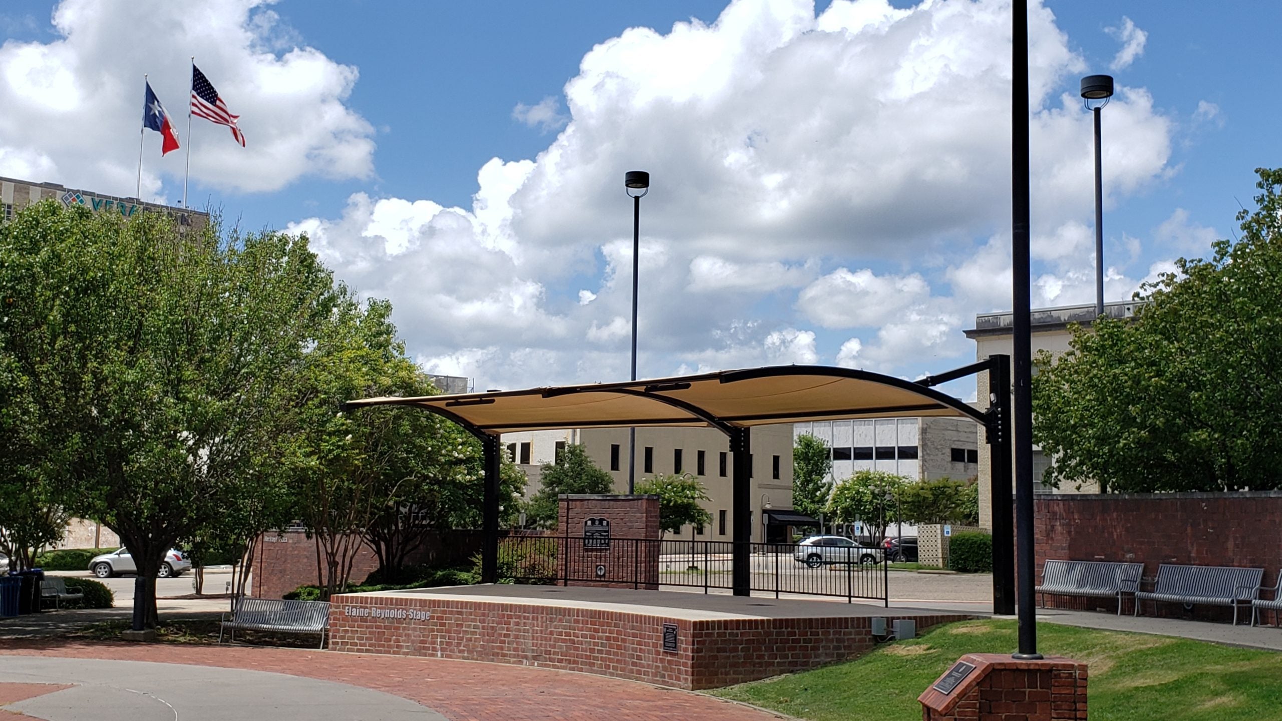 Arched Full Cantilever Shade Structure