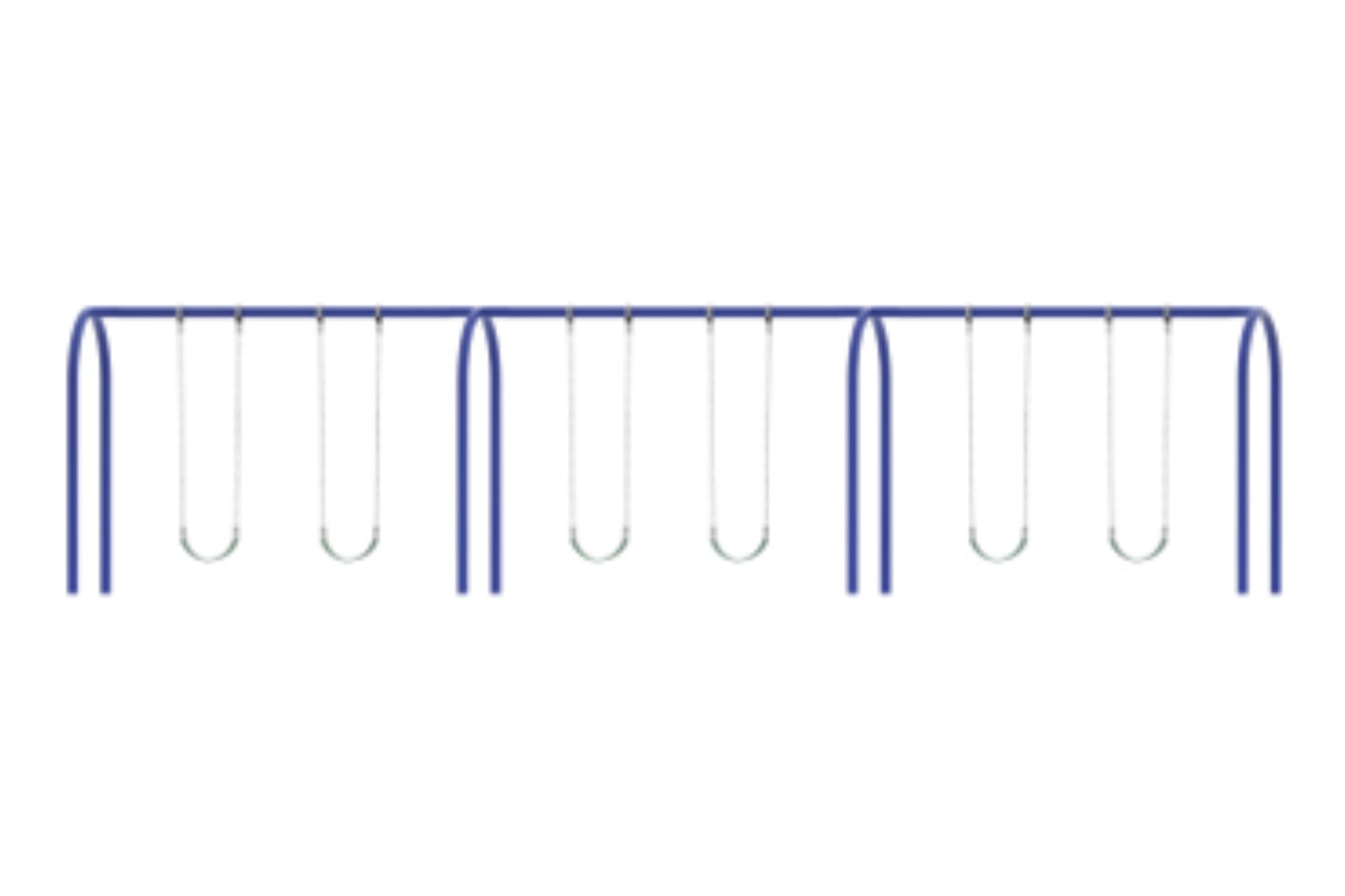 3.5 Inch Metal Post Arch Swing Set