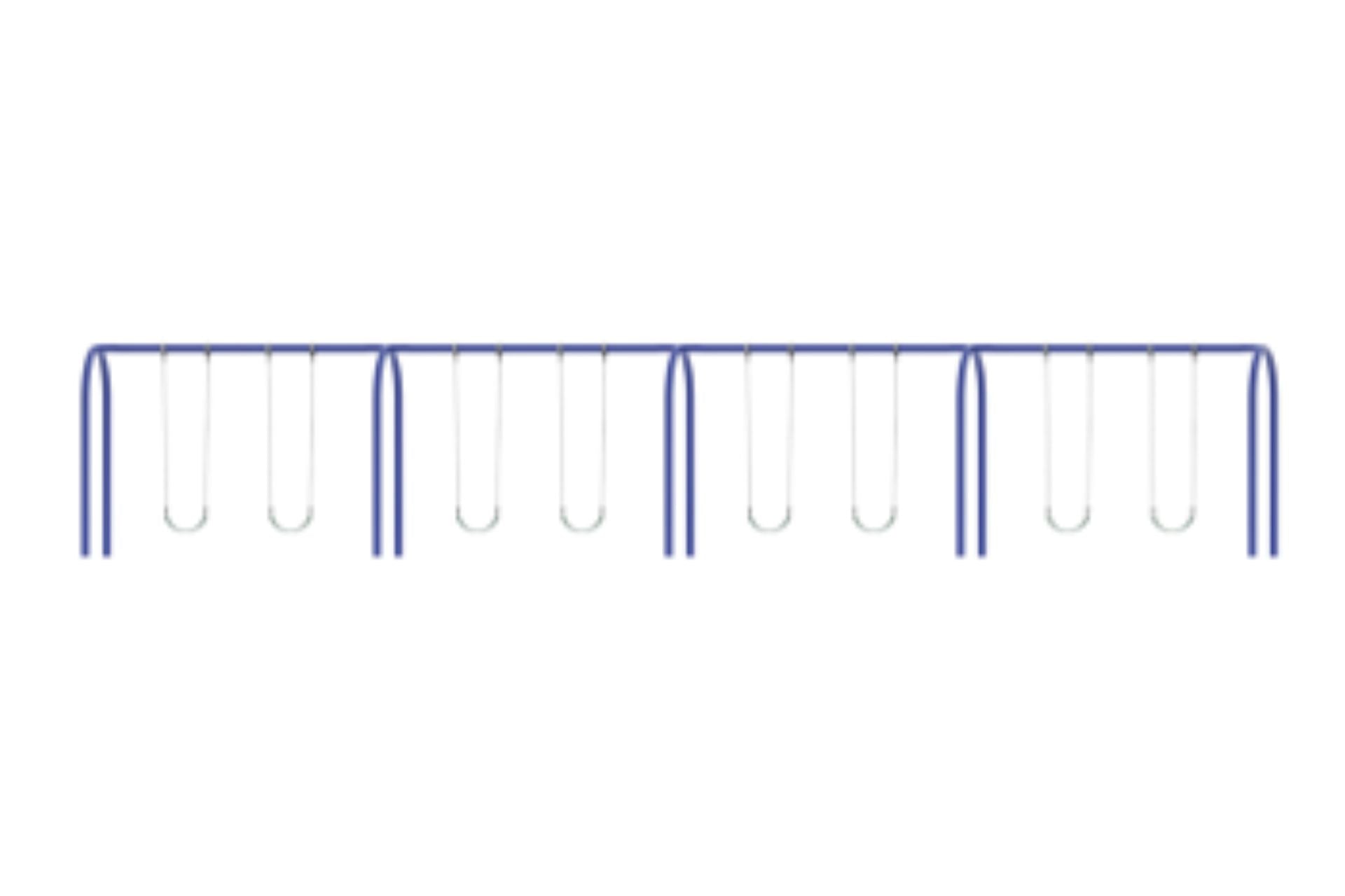 3.5 Inch Metal Post Arch Swing Set