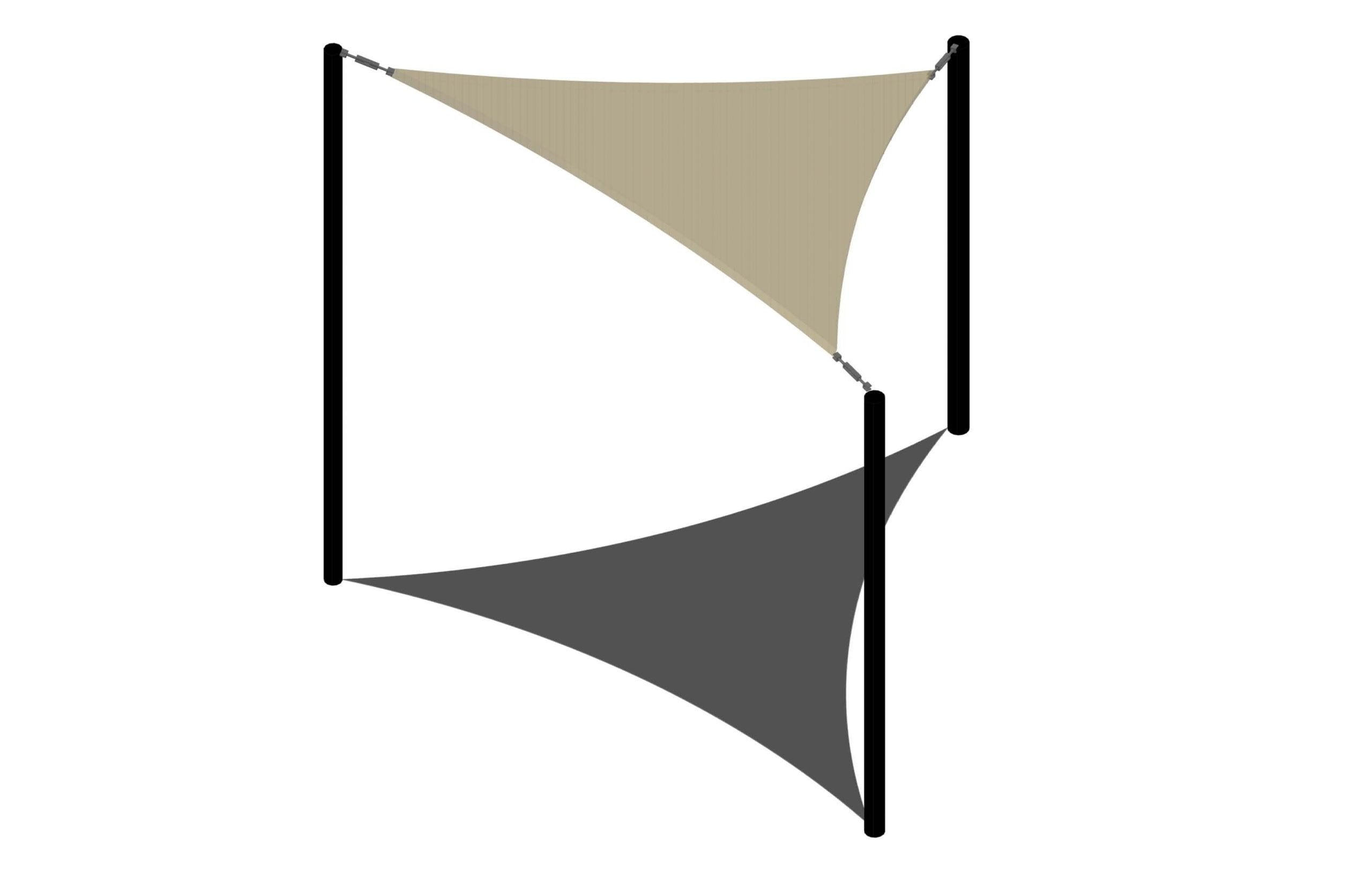 3 Point Triangle Sail Shade Structure