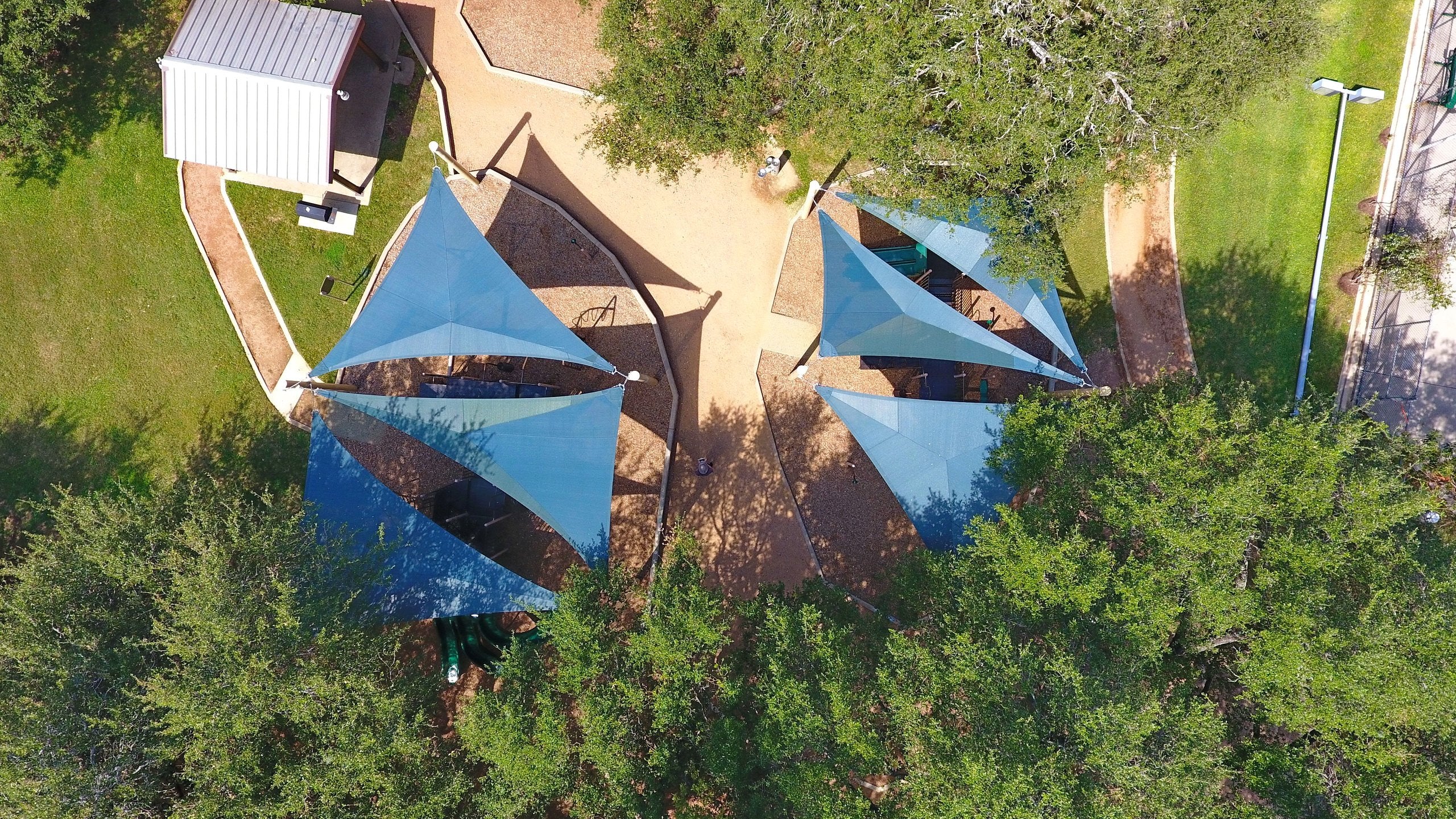3 Point Triangle Sail Shade Structure