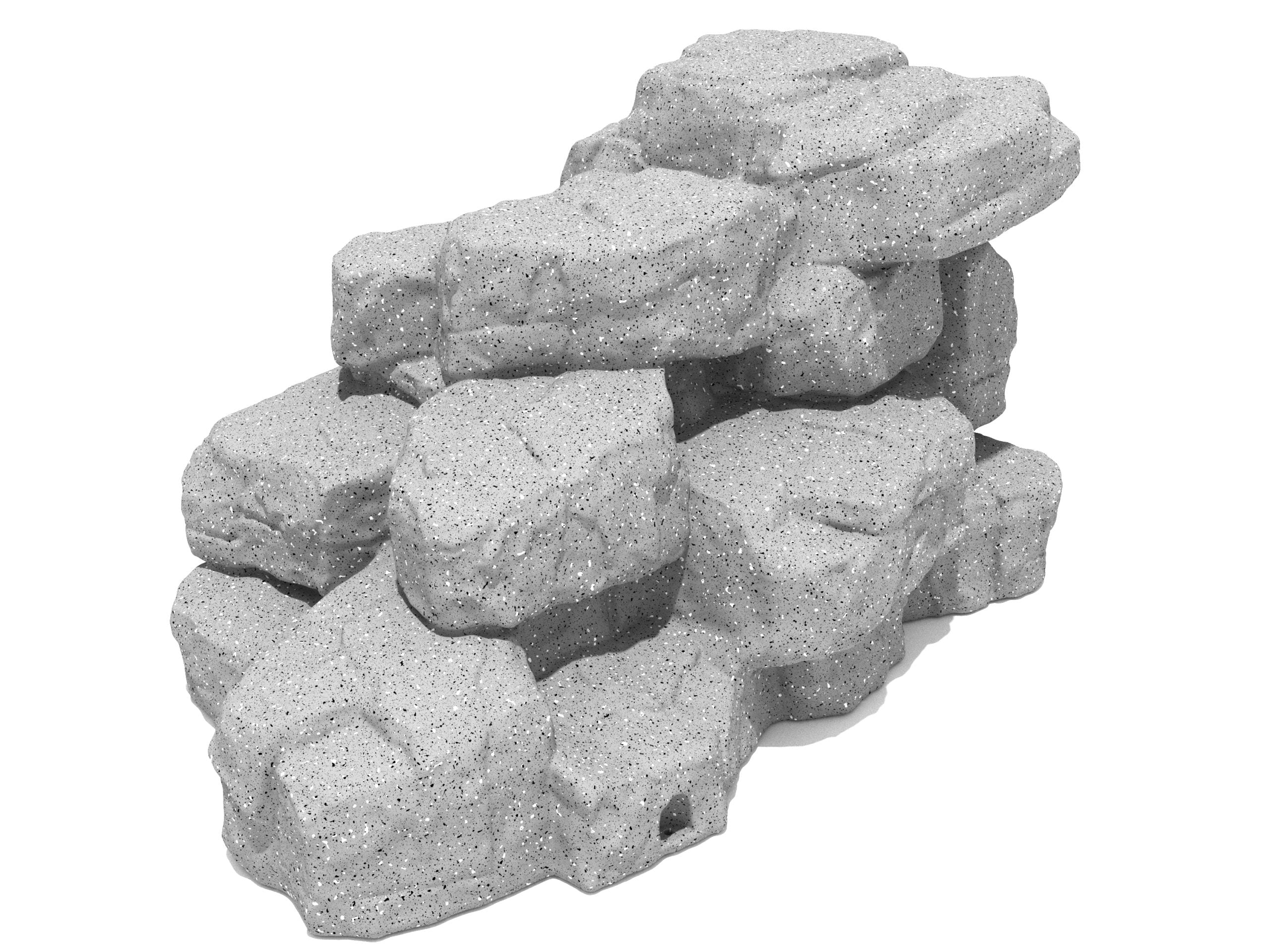 3 Feet High Boulder Climber with realistic textured rock surfaces and varied handholds for playground climbing activities