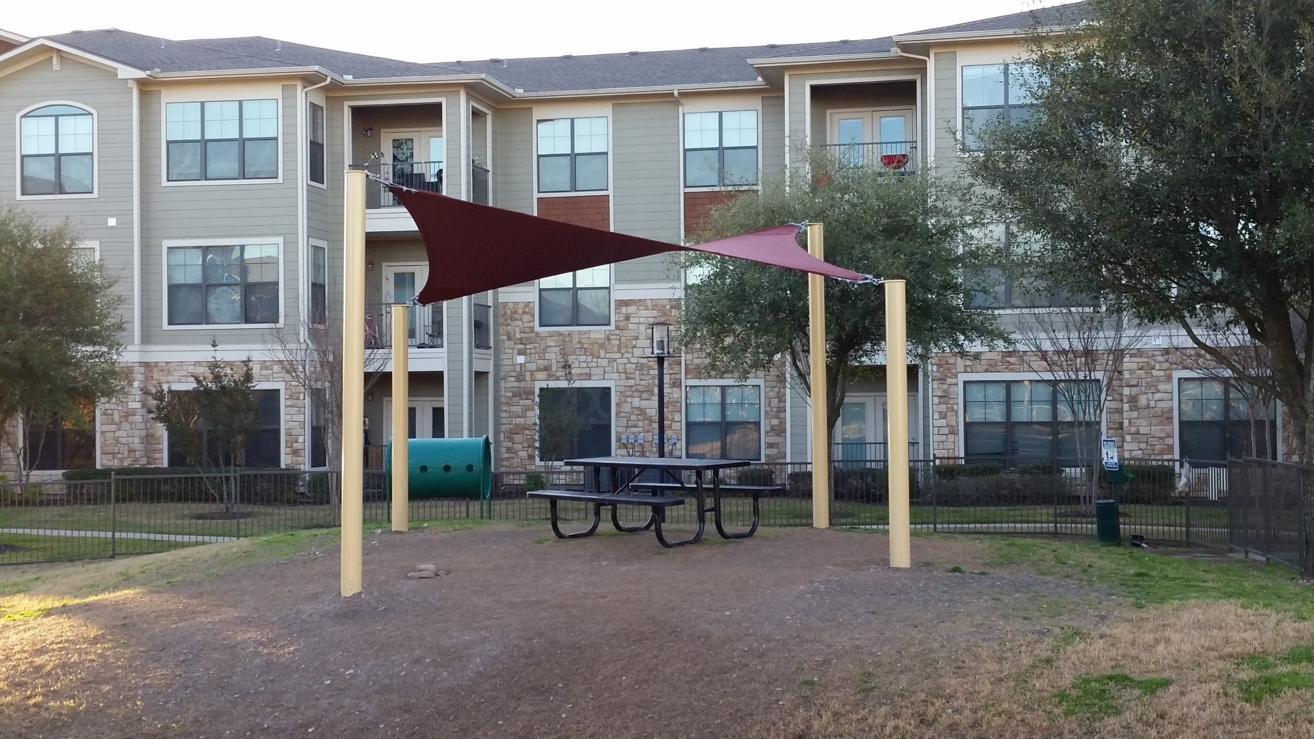 4 Point Sail Shade Structure