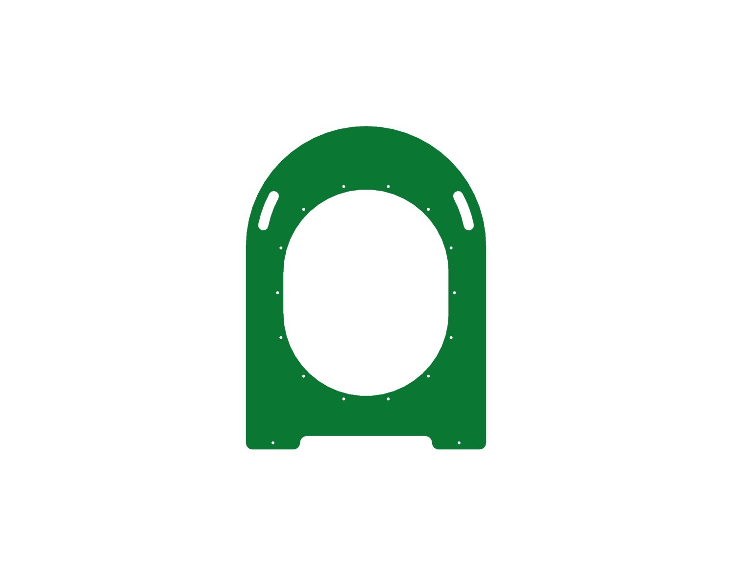 Green double straight crawl tube playground tunnel with animal face cutouts, ventilation holes, and hand grips