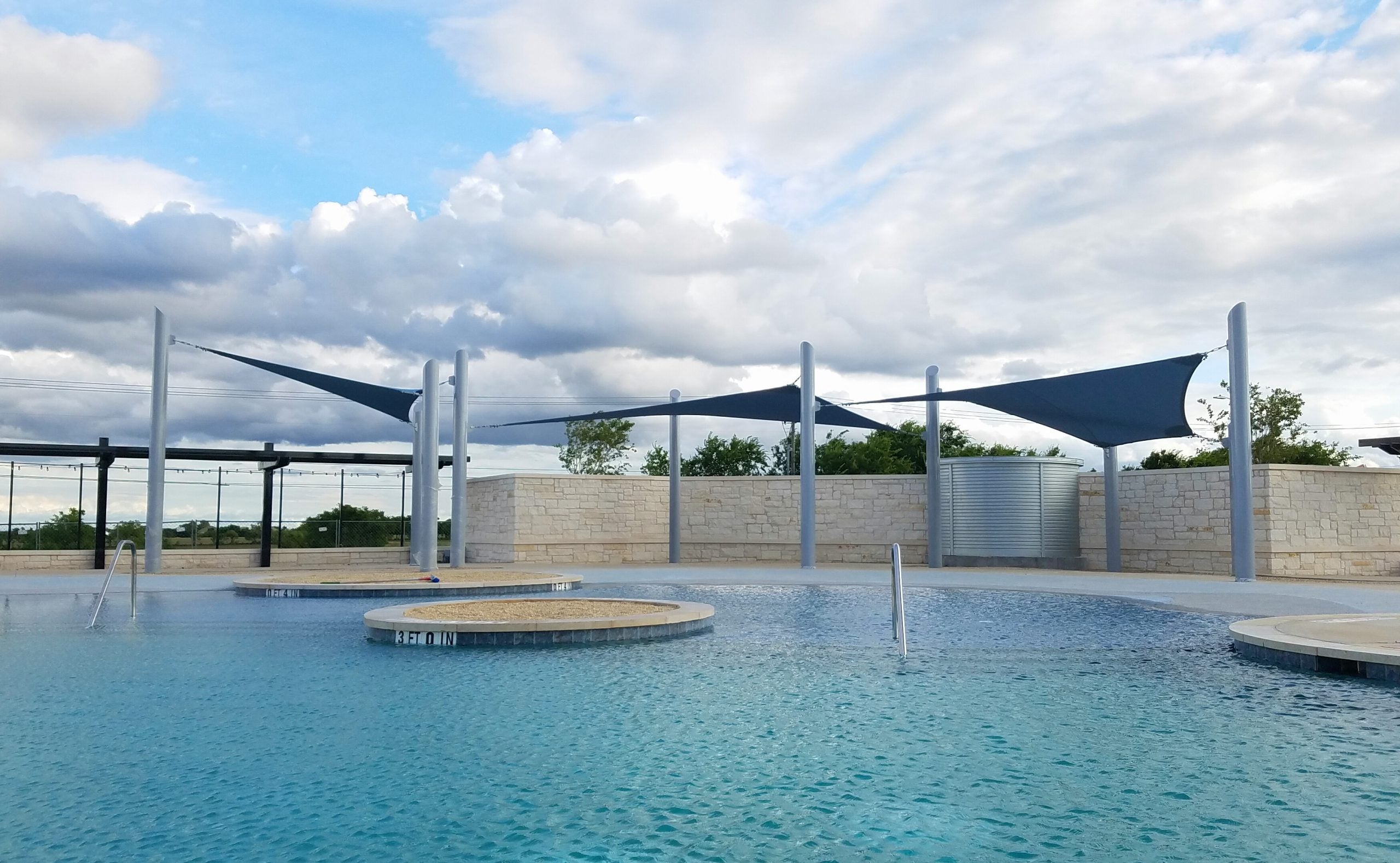 4 Point Sail Shade Structure