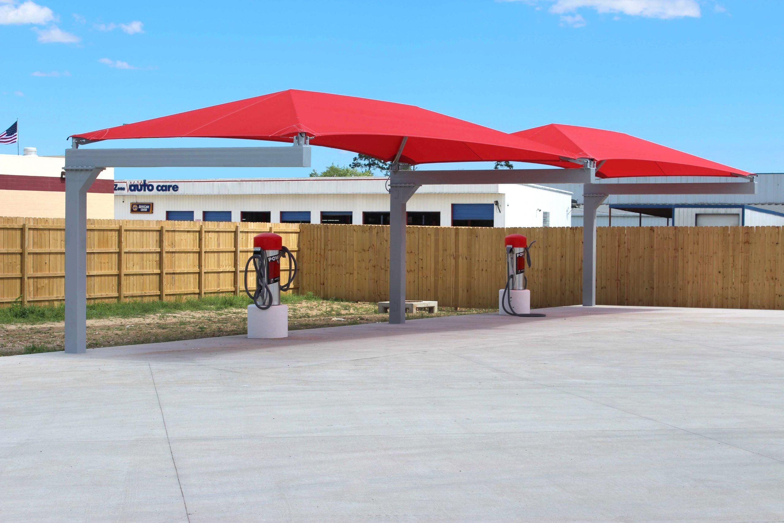 Full Cantilever Hip Shade Structure