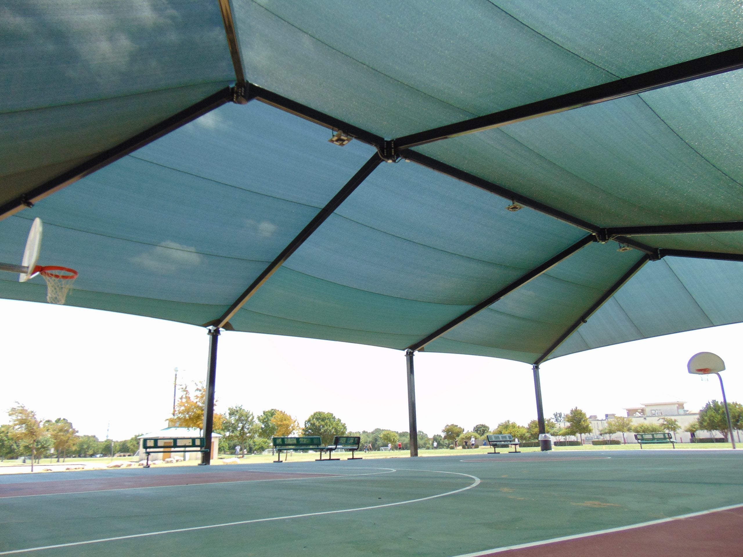 8 Post Extended Hip Shade Structure
