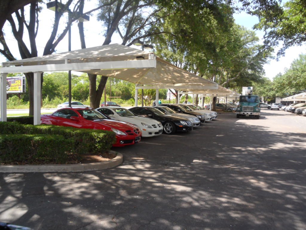 Semi Cantilever Hip Shade Structure