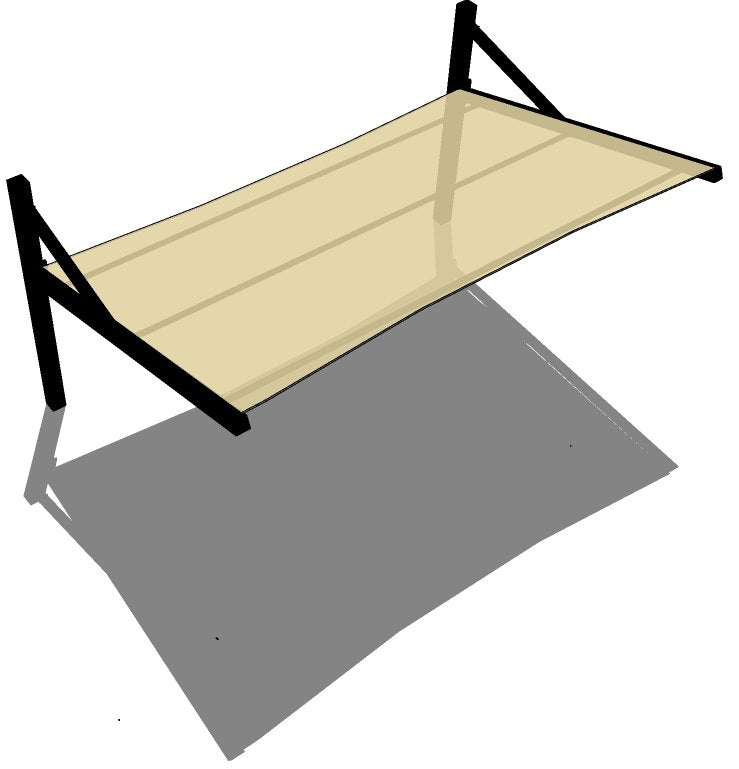 Full Cantilever with Single Slope Roof Shade Structure