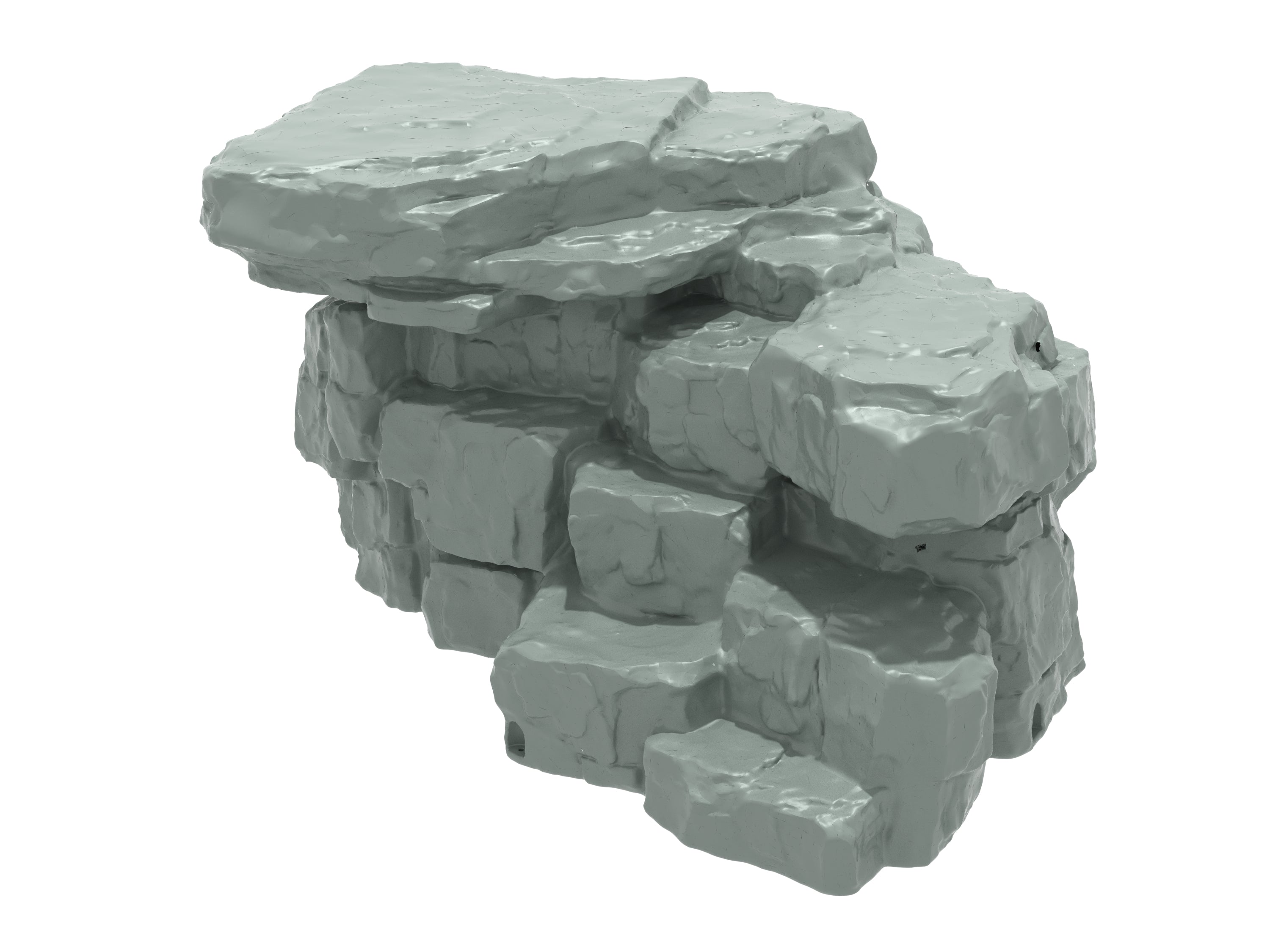 4 Feet High Rock Boulder Climber with realistic textured surfaces, tiered ledges, and natural rock contours for dynamic playground climbing.