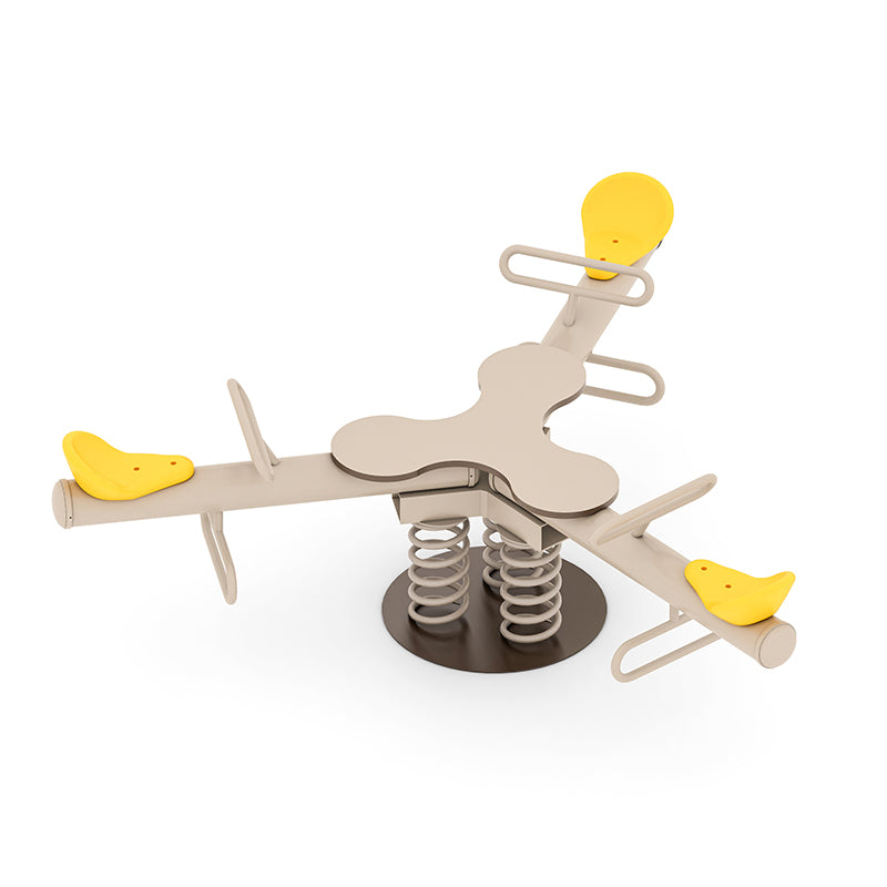 Tri-Seesaw Three Seat Spring Rider