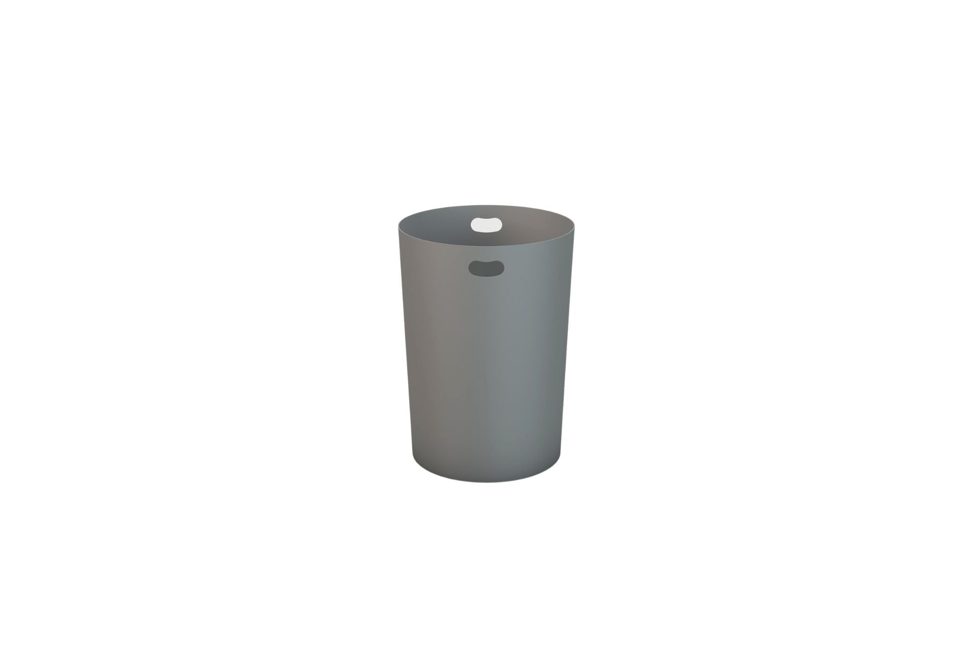 Trash Liners Receptacle black cylindrical trash liner with cutout handles for outdoor trash receptacles