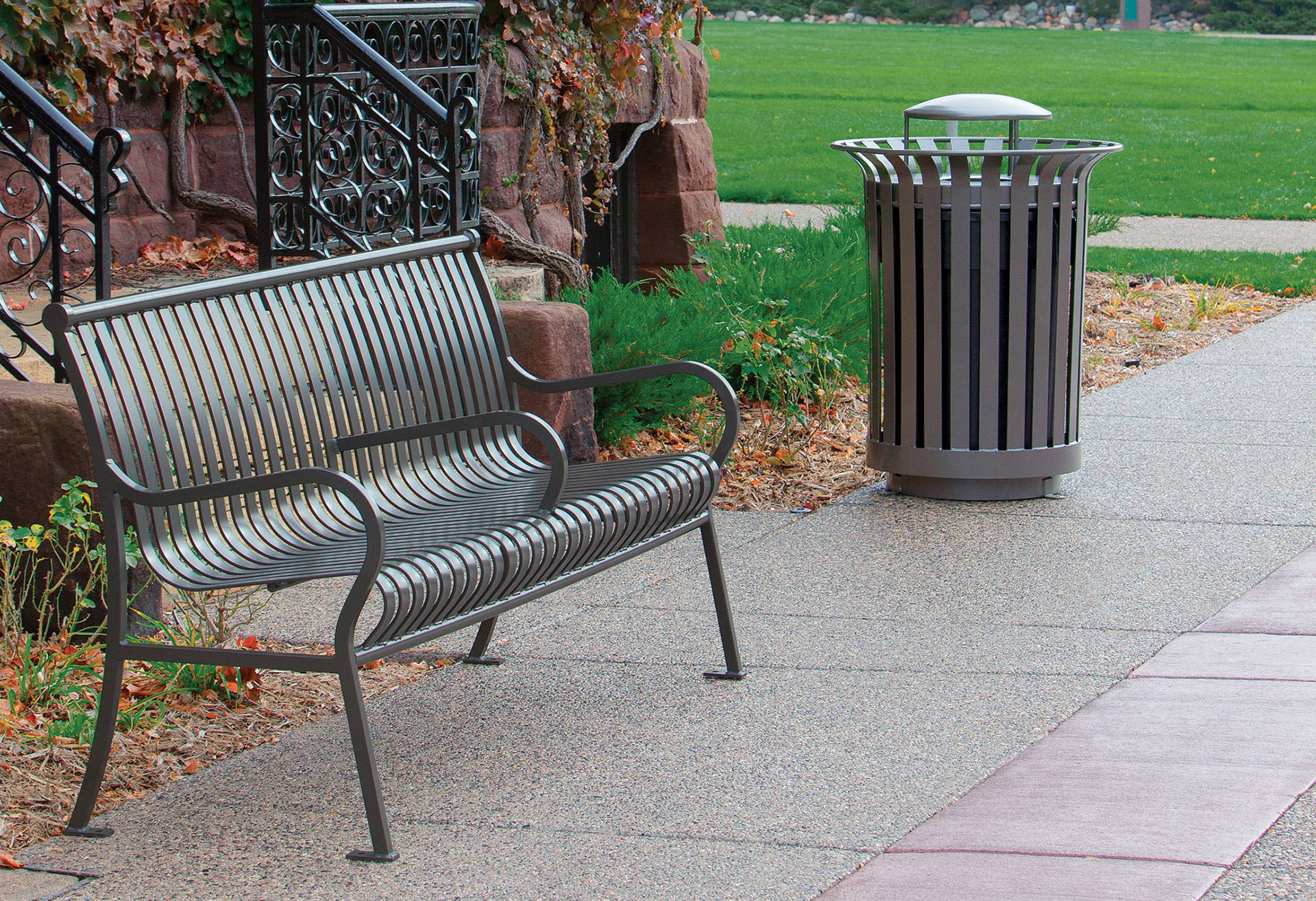 Park Amenities & Equipment - Park Benches, Picnic Tables, Trash Receptacles & More