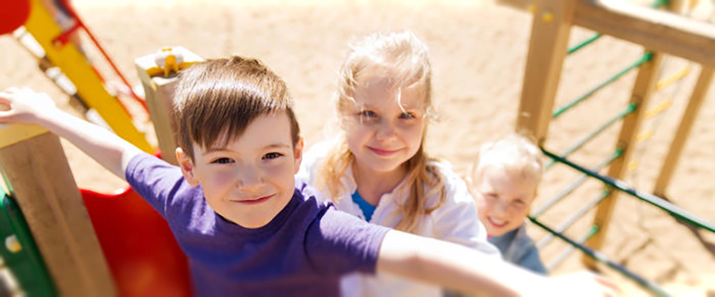Children Playing on School Playground