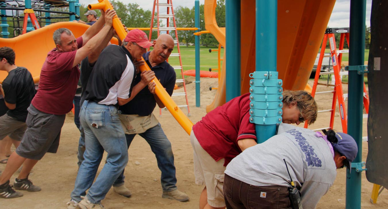 Professional Playground Installation Services at a School Playground. Professional Playground Installation Services at WillyGoat