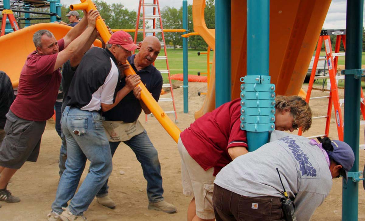 Professional Playground Installation Services at a School Playground. Professional Playground Installation Services at WillyGoat