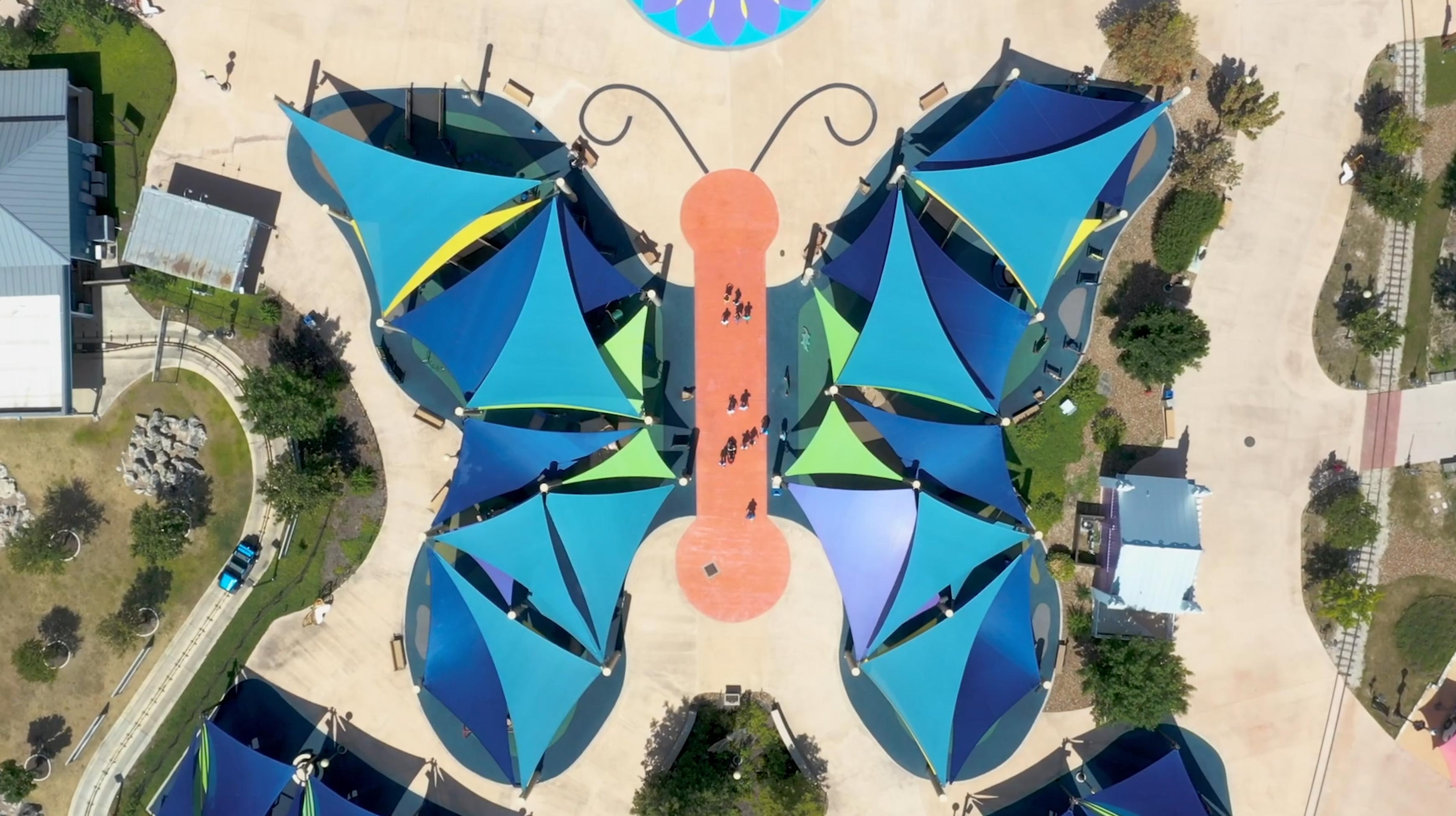 Large Park Shade Structure Design