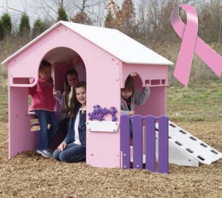 Pink sales outdoor playhouse