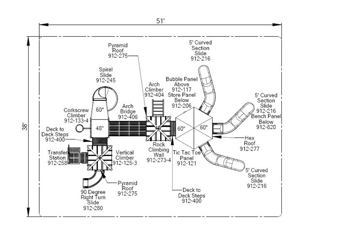 Five Slide Playground System