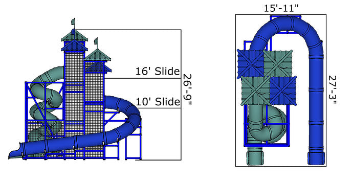 Coral Sea Commercial Water Slide