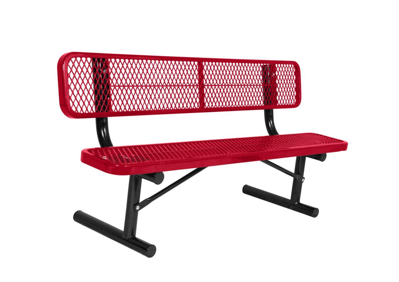 Heavy duty discount metal garden bench