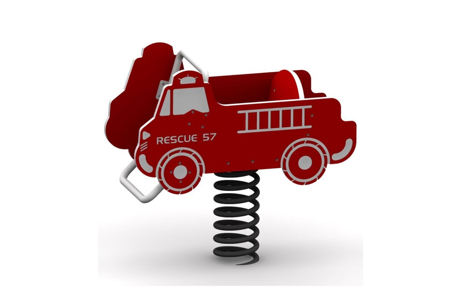 Fire Truck Single Seat Spring Rider