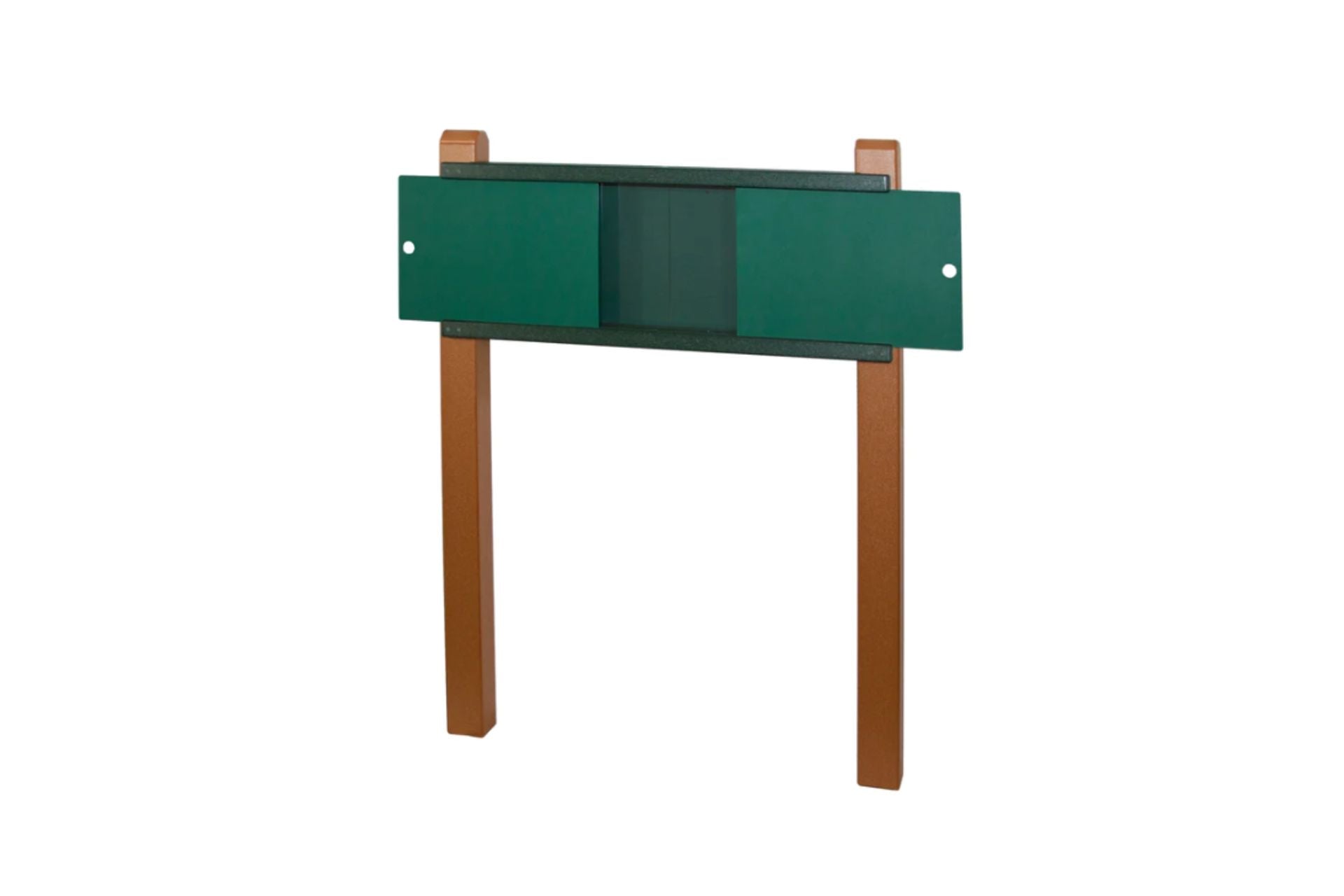 Root View Planter with green sliding panels and clear polycarbonate windows for observing underground plant growth
