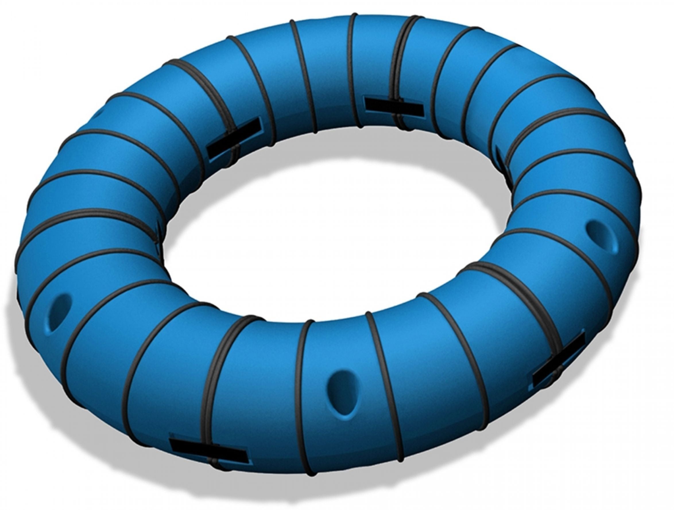 Snug Play Loop Ring Kit, blue circular playground component with black grip bands and handholds for interactive outdoor play