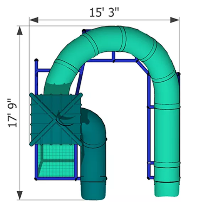 Commercial Water Slide 110 | WillyGoat Playground & Park Equipment