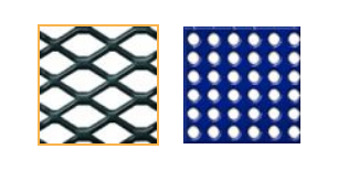 Octagon-shaped preschool learning table with walk-through design and perforated metal surface for outdoor use