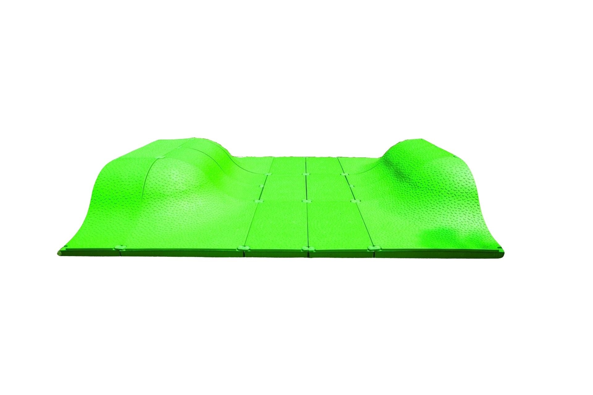 Snug Play Standard + Extended Mound green textured playground mound with dual raised hills for interactive outdoor play and exploration