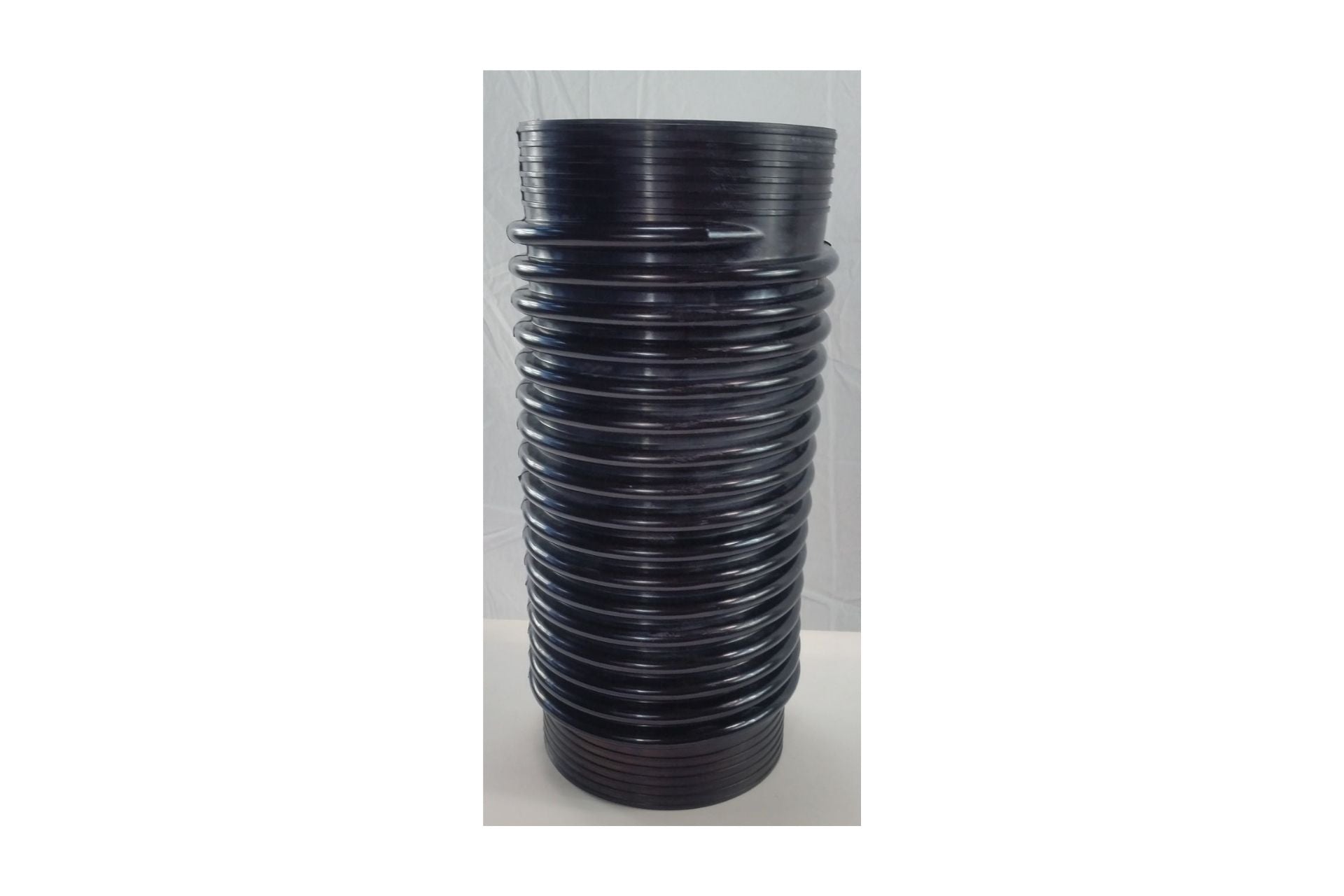 Black flexible ribbed rubber Spring Rider Boot Replacement for playground spring riders and seesaws, durable and weather-resistant.