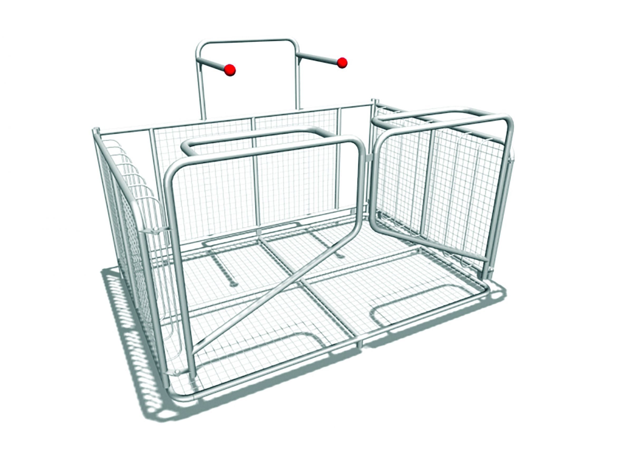 Snug Play Storage Unit metal lockable frame with mesh panels for secure outdoor play equipment storage