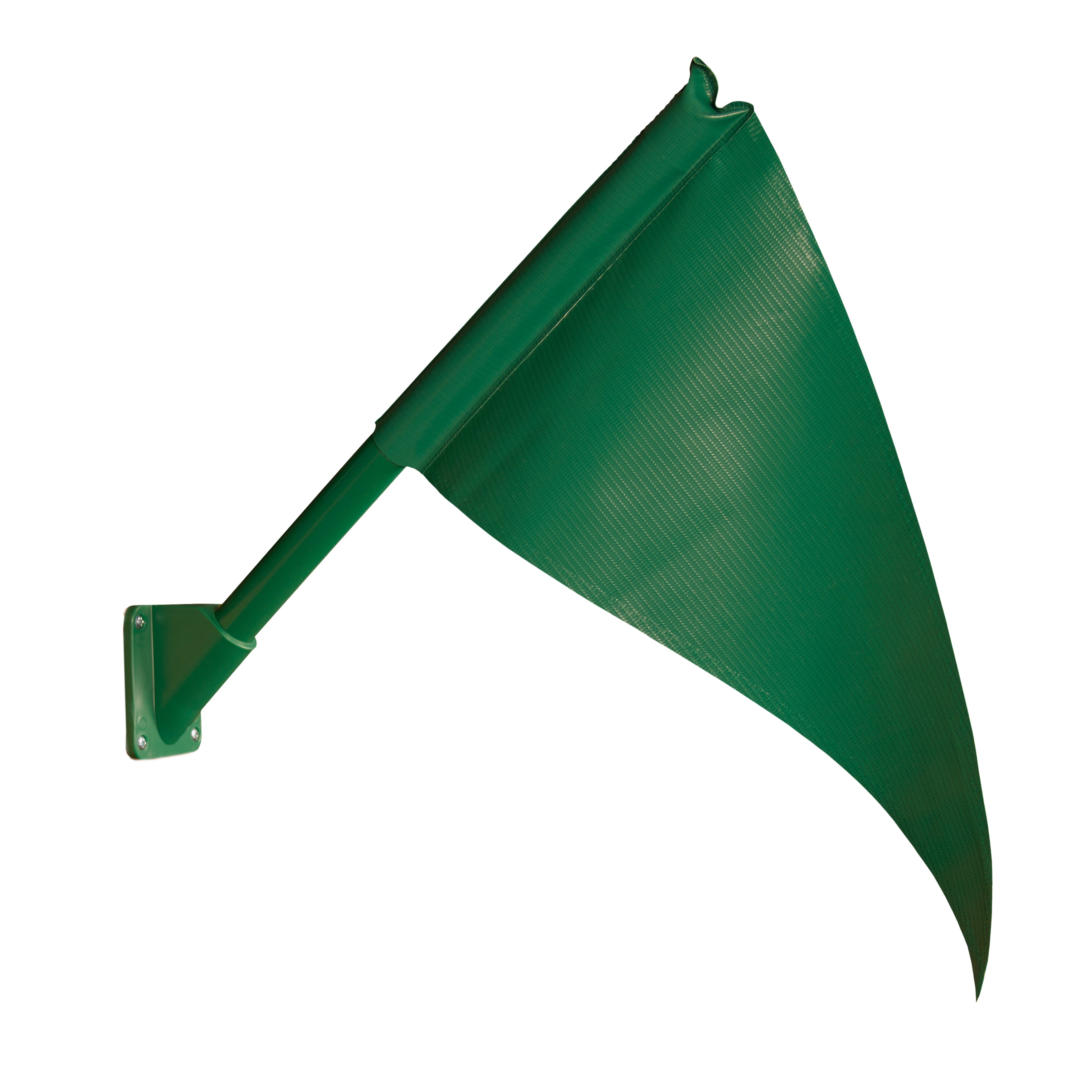 Flag Kit - Green canvas-like flag with reinforced plastic pole, designed as a durable swing set accessory by Gorilla Playsets.