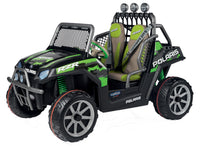 Sub-Collection image Polaris Ranger RZR Green Shadow Electric Riding Vehicle | WillyGoat Playground & Park Equipment