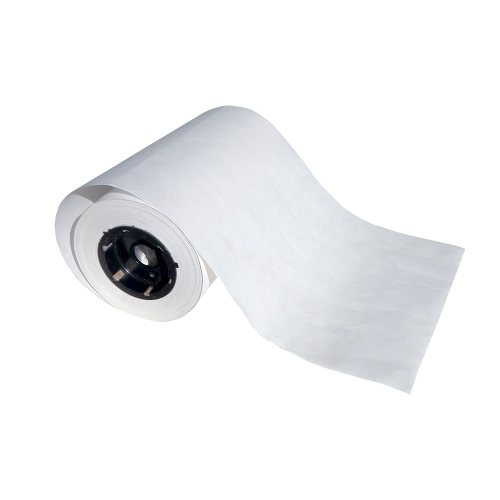 Paper Roll by WillyGoat Playground & Park Equipment, white paper with black core, partially unrolled sheet visible