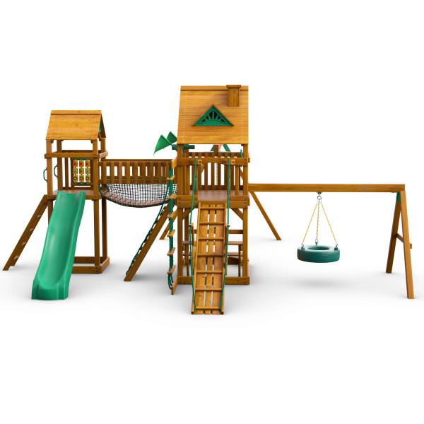 Pioneer Peak AP Wooden Swing Set (Fort Add-On/Multiple Roof Options) | WillyGoat Playground & Park Equipment