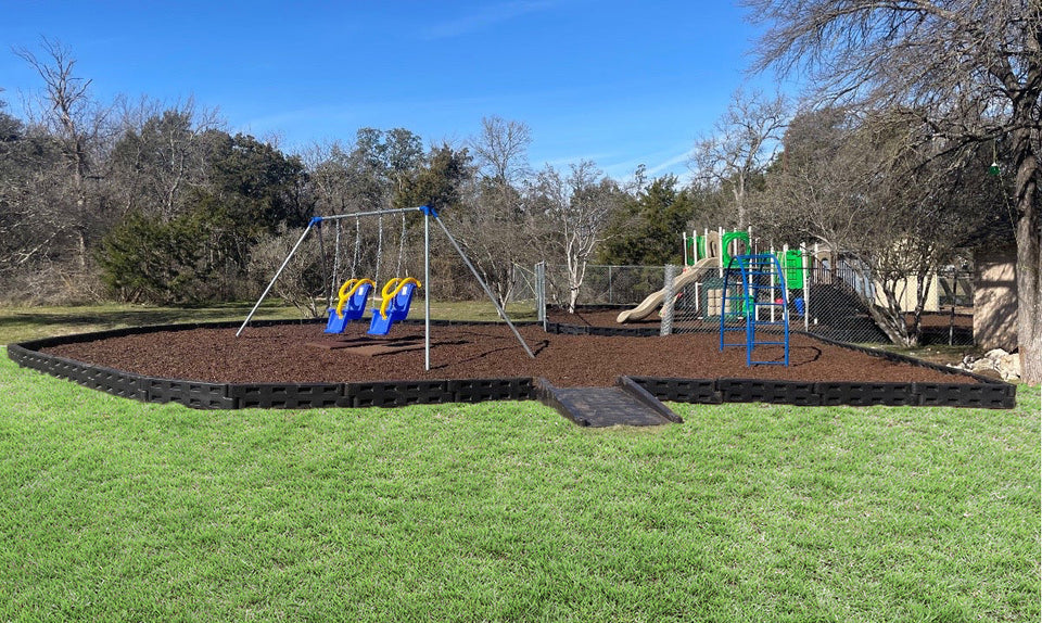 School in Austin Texas Playground Installation