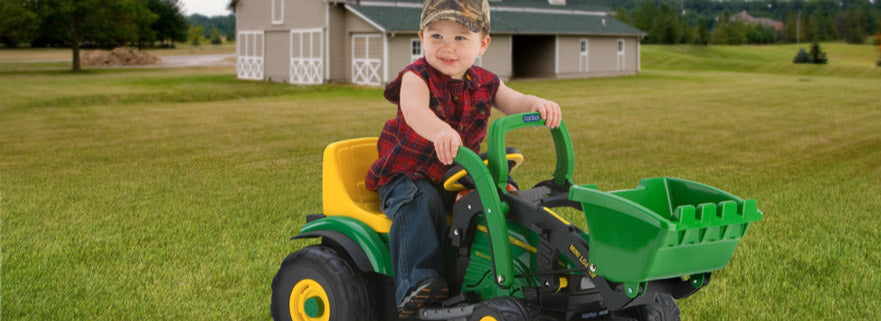 5 Top Peg Perego Toys - Boy on Electric Riding Tractor Toy