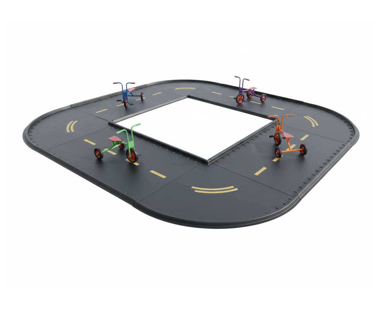 Trike Paths for children. Endless fun for schools, daycares, or child care institutions.