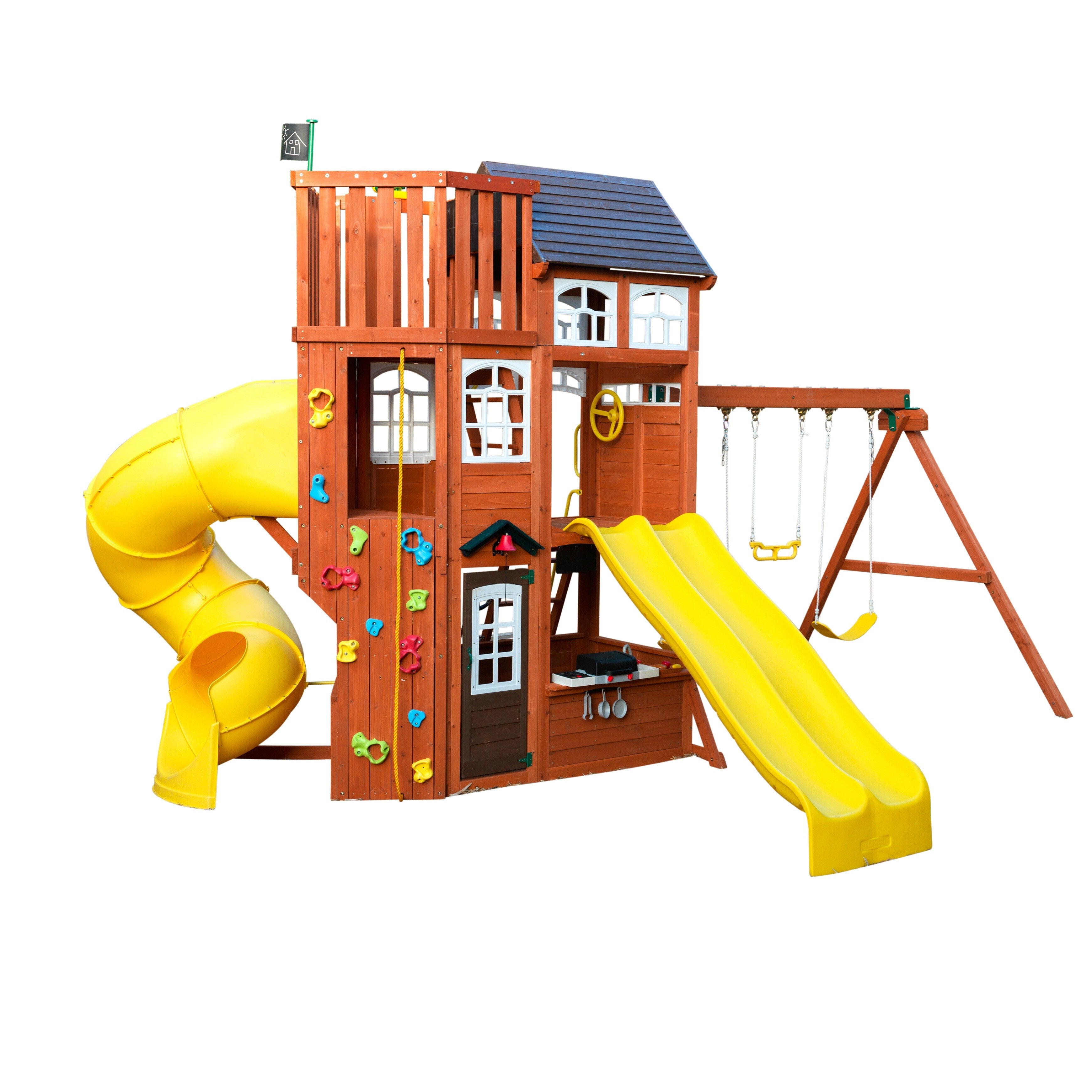 Sub-Collection image Kidkraft Wooden Swing Sets And Playhouses