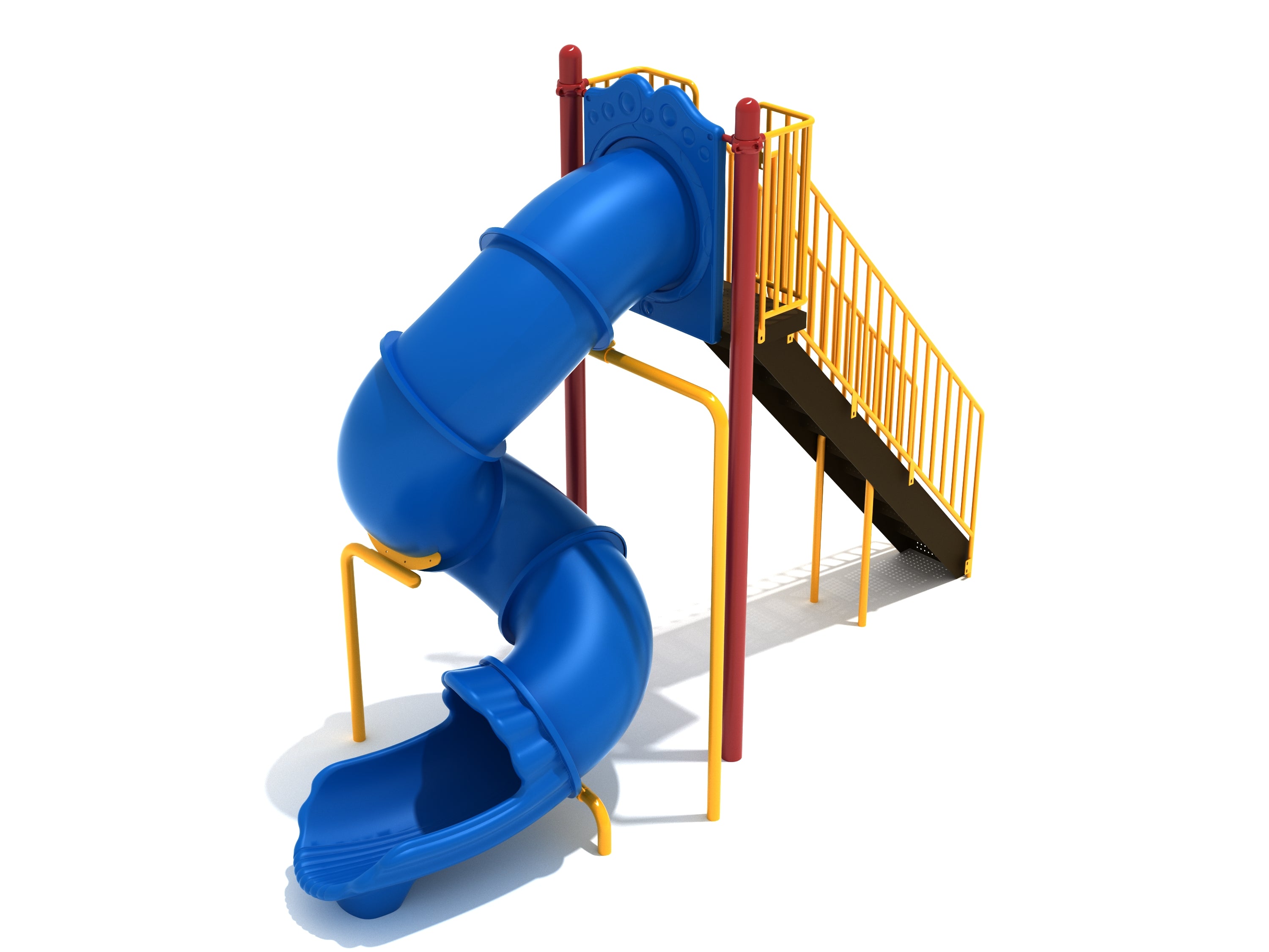 8 Foot Freestanding Spiral Tube Slide