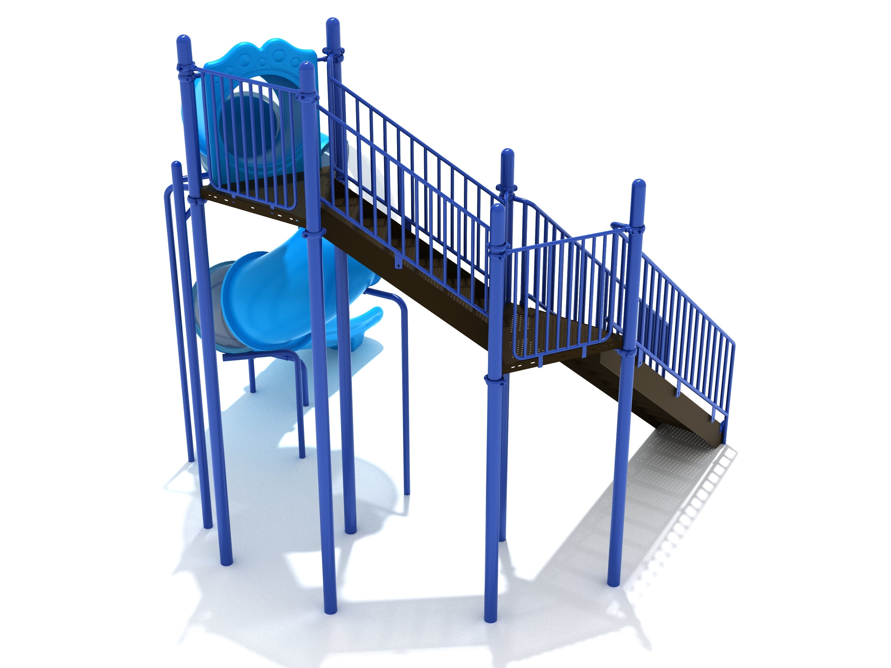 12 Foot Freestanding Spiral Tube Slide