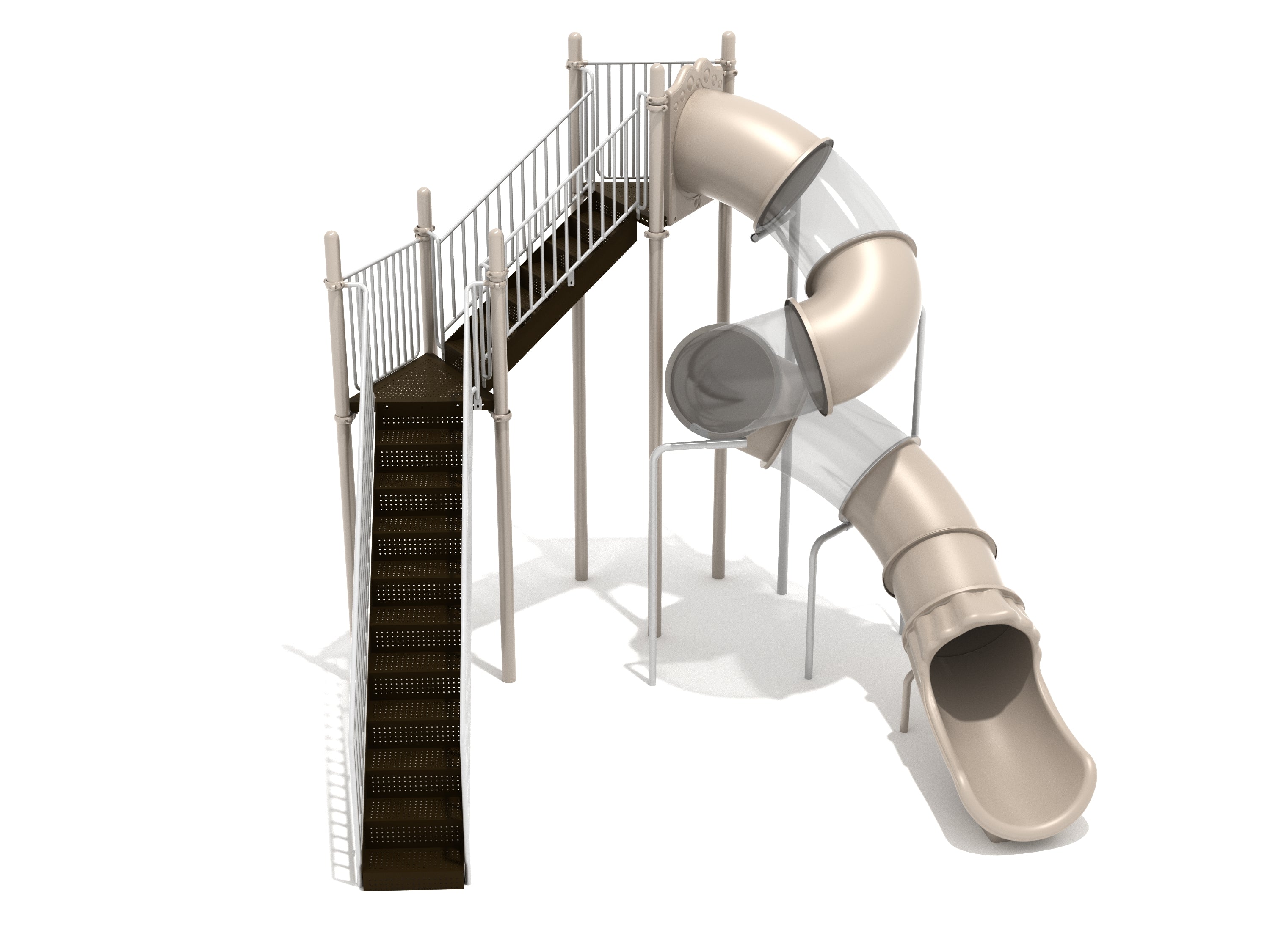 12 Foot Freestanding Spiral Tube Slide