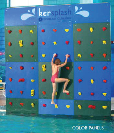 Kersplash Solid Color Pool Climbing Wall
