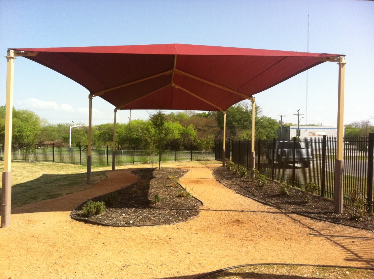 6 Post Hip Shade Structure