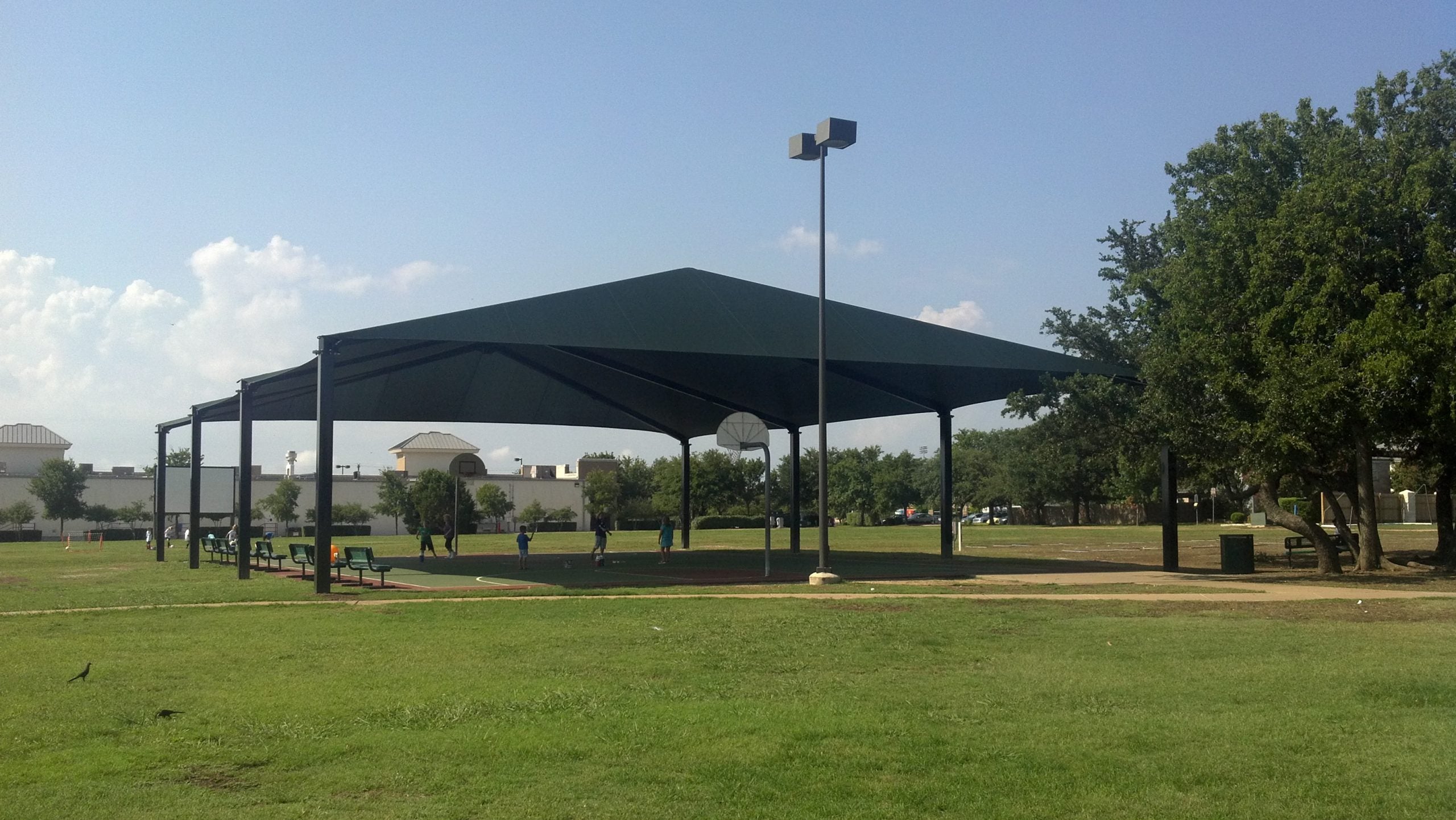 8 Post Extended Hip Shade Structure