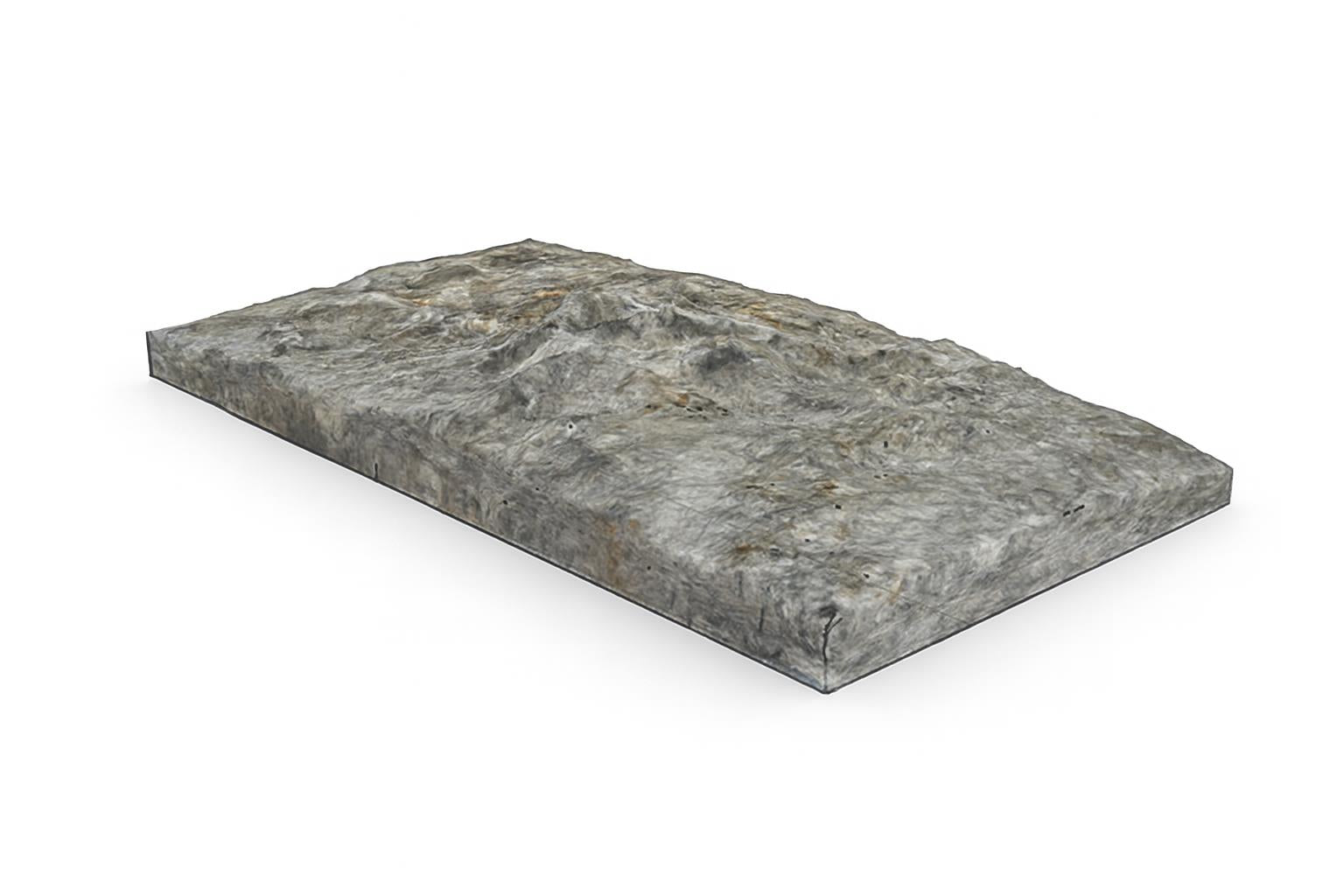 Modular Climbing Panel rectangular grey textured climbing surface with raised contours for outdoor climbing development