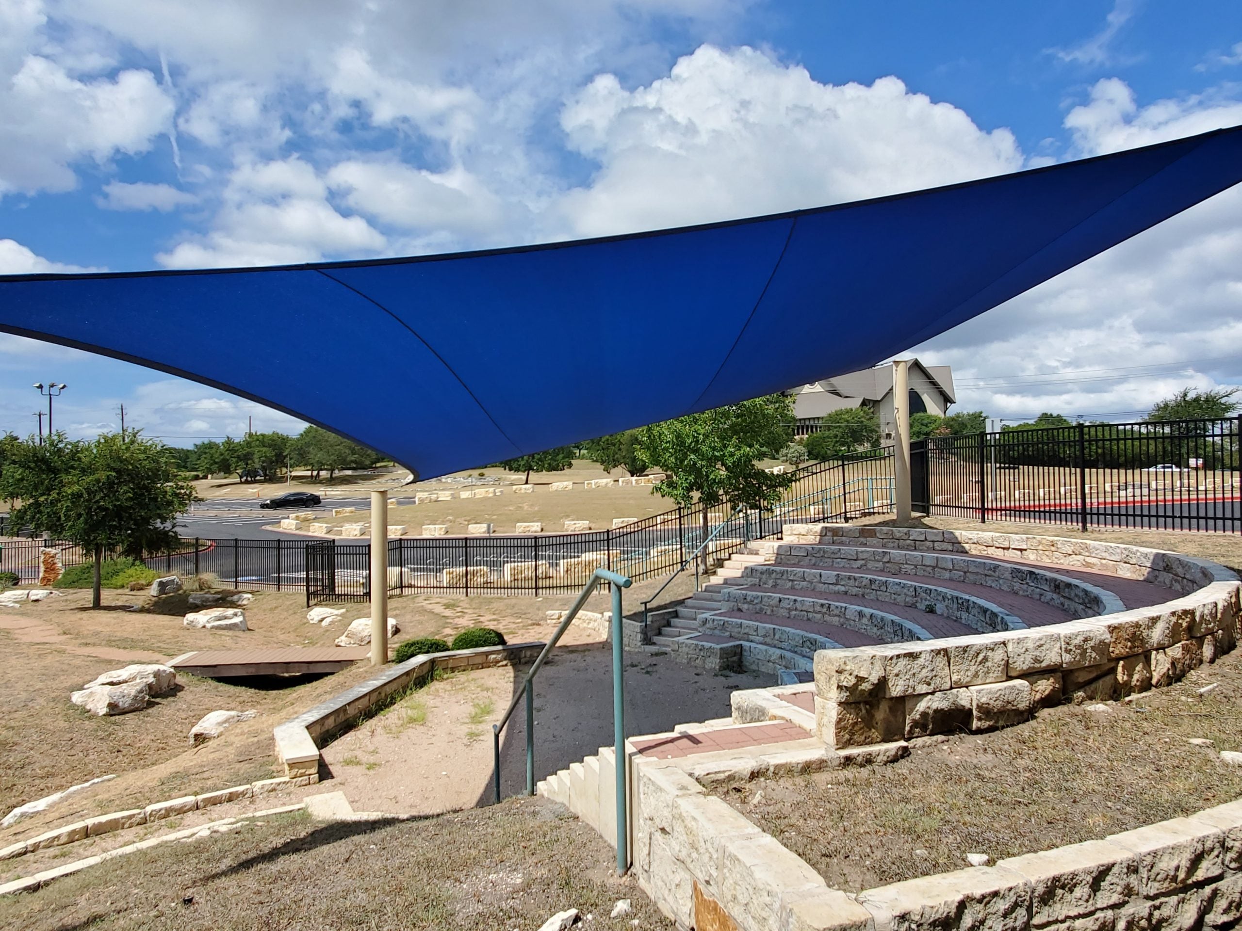4 Point Sail Shade Structure